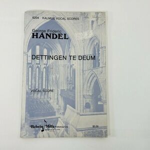 George Frideric Handel Dettingen Te Deum Vocal Score Paperback Sheet Music VGT